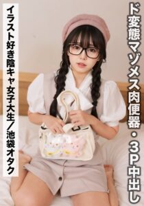 りおりお(21歳/Bカップ)【イラストを描くのが趣味な陰キャ地味オタク女子大生】ド変態マゾメス肉便器・3P【SNSで〇〇女子と繋がってみた!】